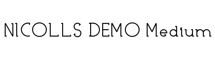 NICOLLS DEMO Medium  免费字体下载