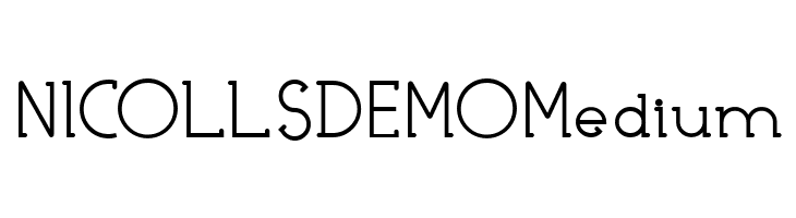 NICOLLS DEMO Medium  font caratteri gratis