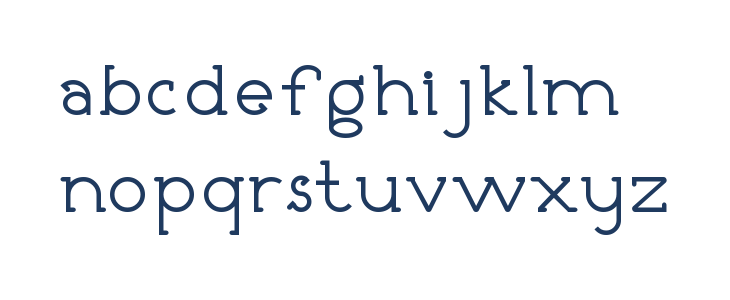 NICOLLS DEMO Medium Lowercase