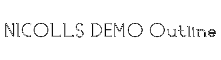 NICOLLS DEMO Outline  font caratteri gratis