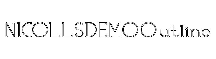 NICOLLS DEMO Outline  Free Fonts Download