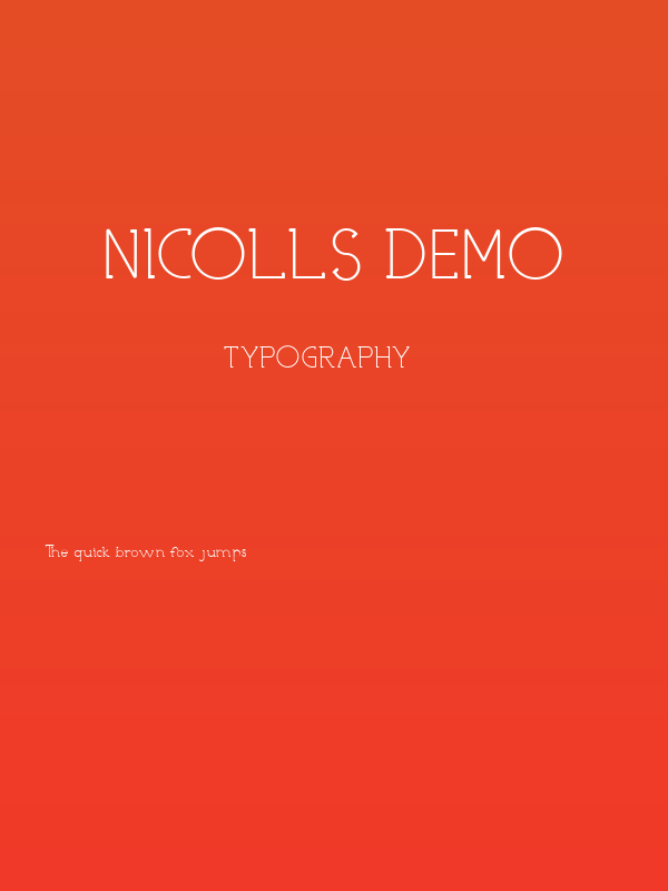 NICOLLS DEMO Poster