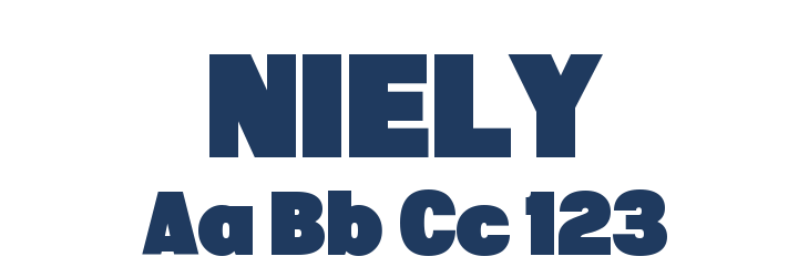 NIELY Font Preview