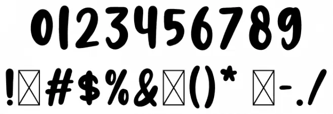 NIGHT HUNTER Font OTHER CHARS