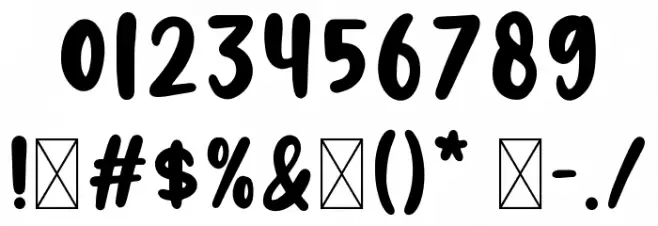 NIGHT HUNTER Font OTHER CHARS