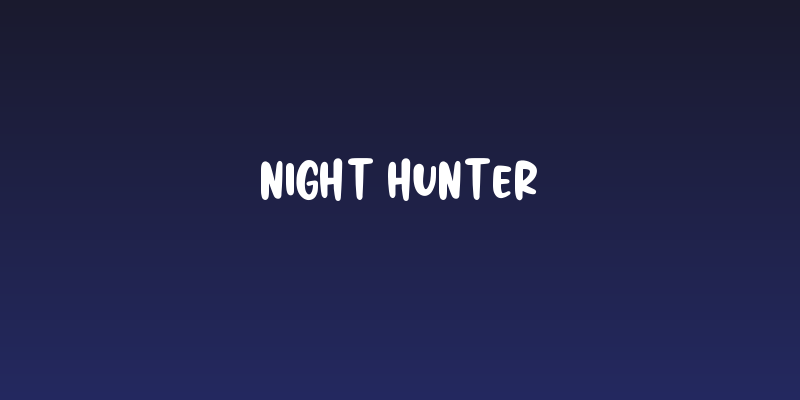 NIGHT HUNTER Social Header