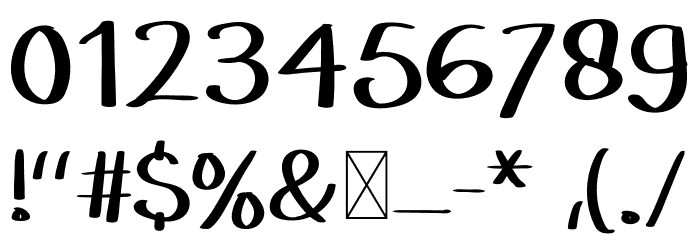 NIGHT LOVE Font OTHER CHARS