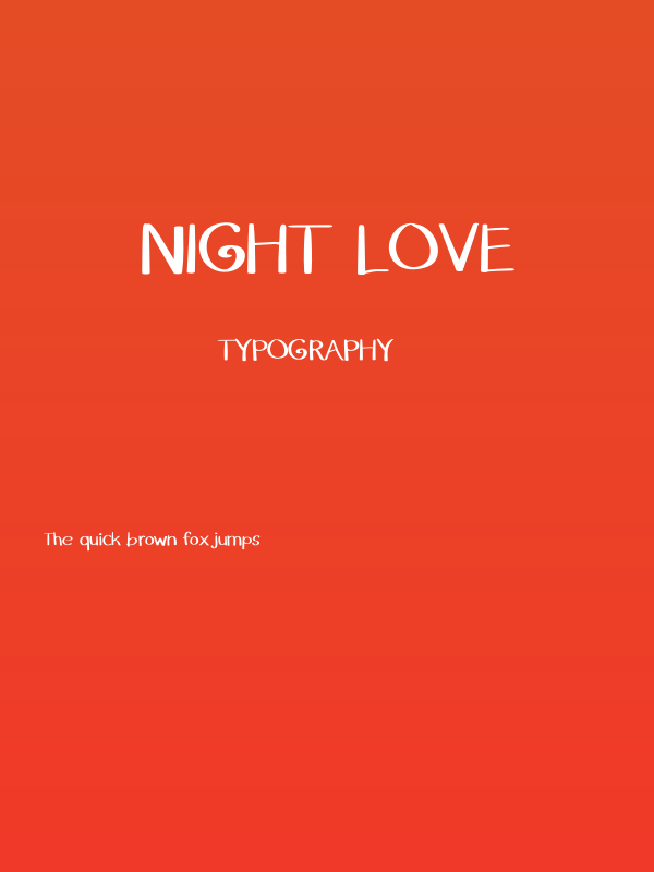 NIGHT LOVE Poster