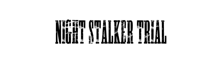 NIGHT STALKER TRIAL  免费字体下载
