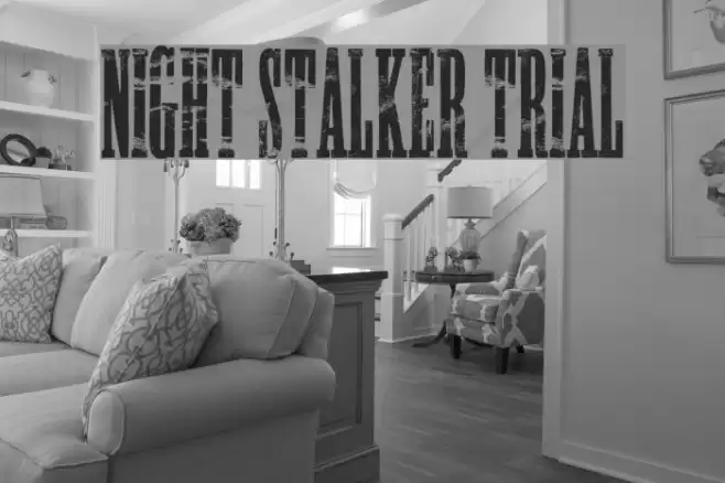 NIGHT STALKER TRIAL Font examples
