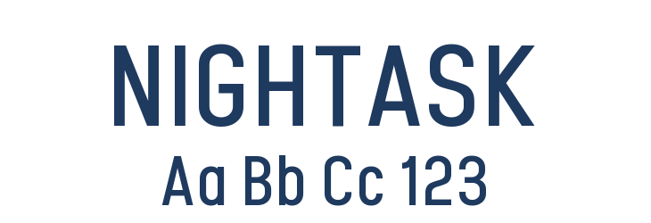 NIGHTASK Font Preview