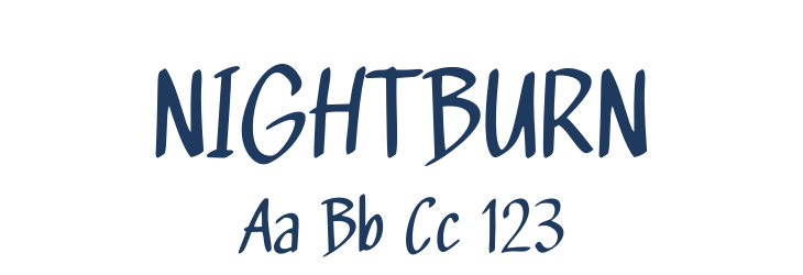 NIGHTBURN Font Preview