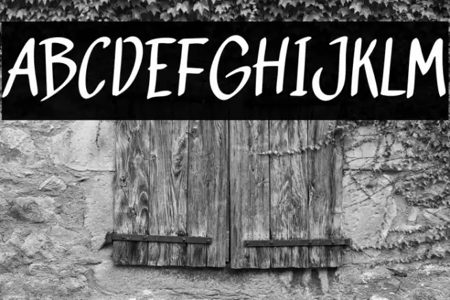 NIGHTBURN フォント examples