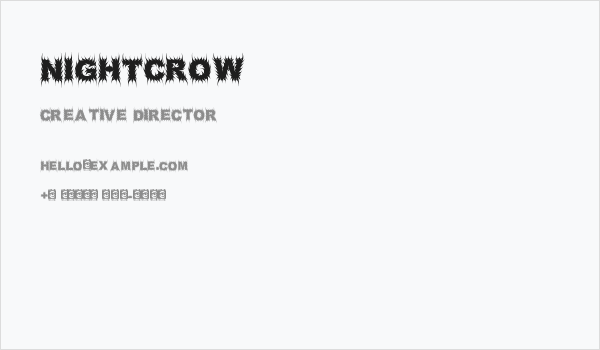 NIGHTCROW Business Card