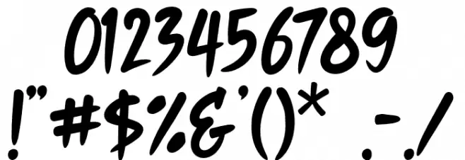 NIGHTHUNTER Font OTHER CHARS