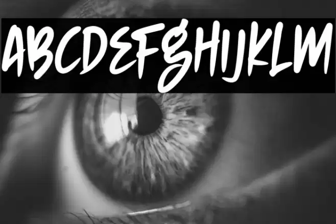 NIGHTHUNTER Font examples