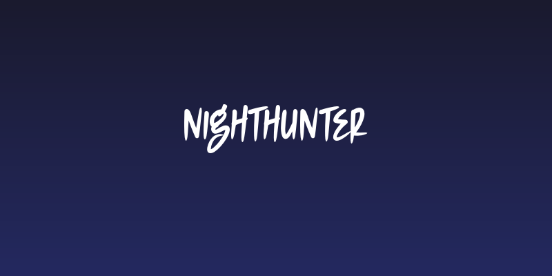 NIGHTHUNTER Social Header
