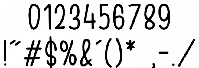 NIGHTJUMP Font OTHER CHARS