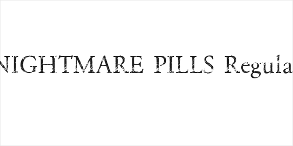 NIGHTMARE PILLS Regular Logo