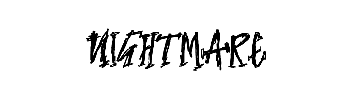 NIGHTMARE  les polices de caractères gratuit tlcharger