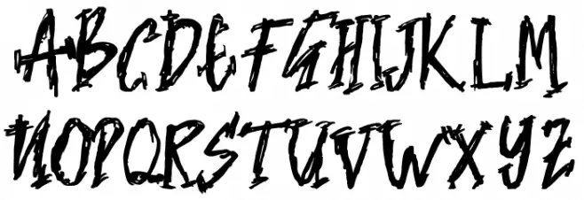 NIGHTMARE Fonte MAIÚSCULAS