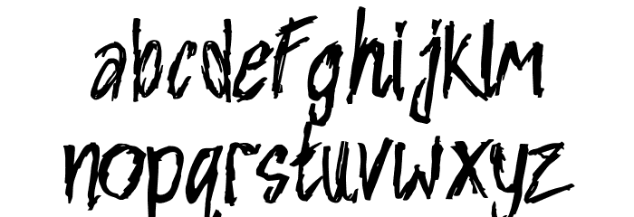 NIGHTMARE Font LOWERCASE