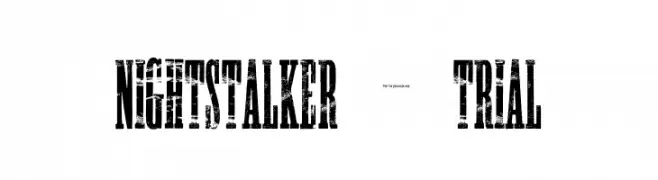 NIGHTSTALKER-TRIAL  Frei Schriftart Herunterladen