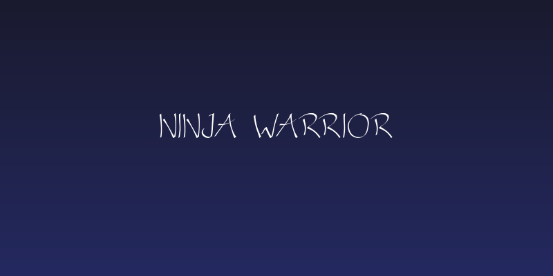 NINJA WARRIOR Social Header