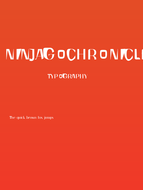 NINJAGOCHRONICLESFONT Poster