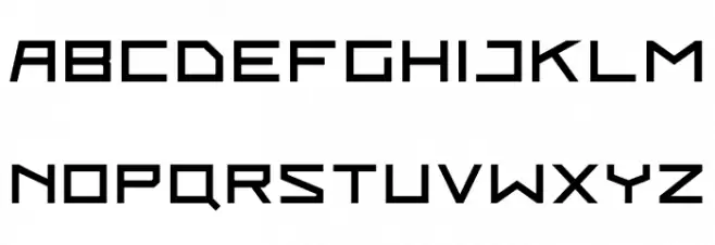 NINJA फ़ॉन्ट लोअरकेस