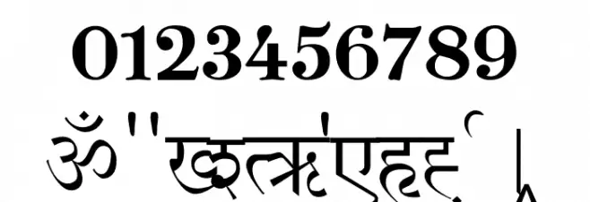 NIRI HINDI  Normal Font OTHER CHARS