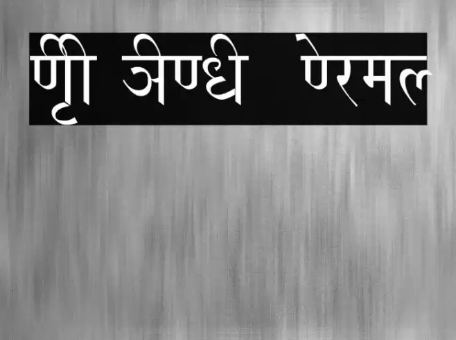 NIRI HINDI  Normal Font examples