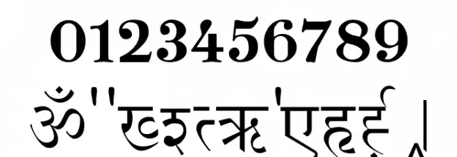 NIRVANU HINDI Normal Font OTHER CHARS