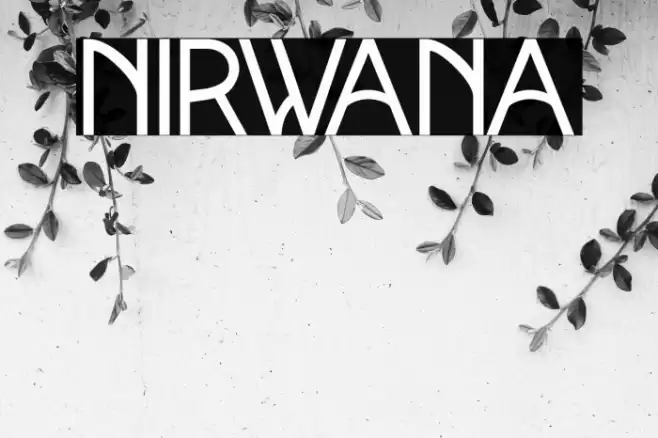 NIRWANA Font examples