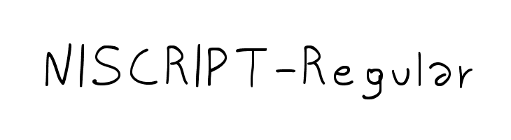 NISCRIPT-Regular Font