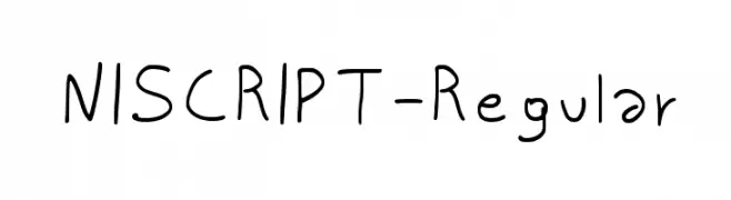 NISCRIPT-Regular  Free Fonts Download