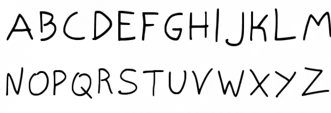 NISCRIPT-Regular 字体 大写