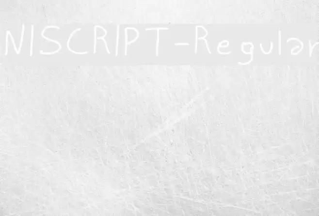 NISCRIPT-Regular Font examples