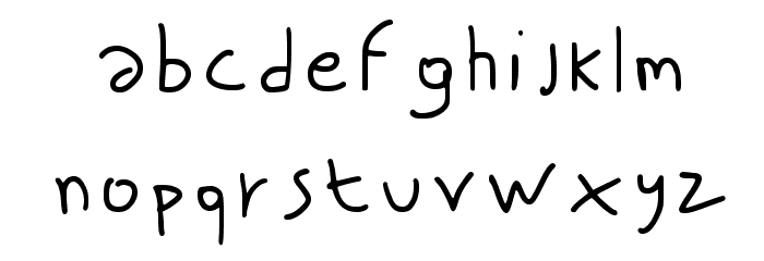 NISCRIPT-Regular Font LOWERCASE