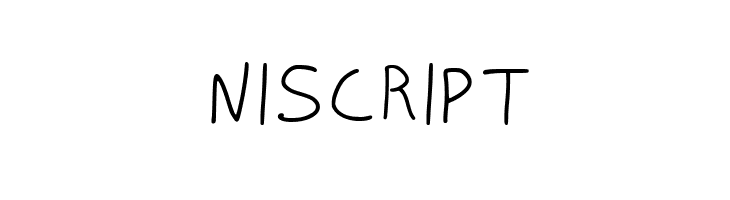 NISCRIPT  नि: शुल्क फ़ॉन्ट्स डाउनलोड