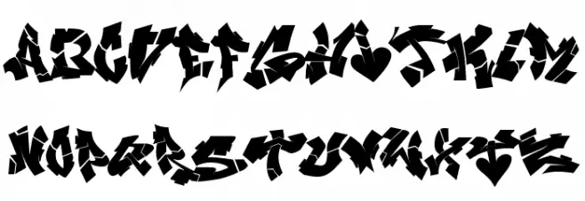 NIghtvandals خط أحرف صغيرة