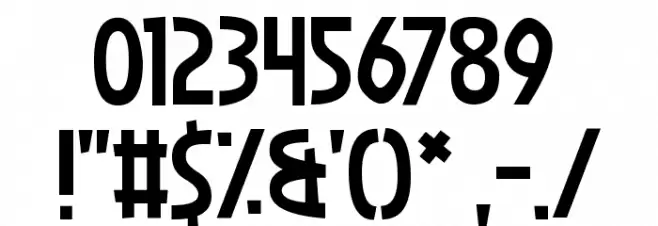 Niagaraphobia Font OTHER CHARS