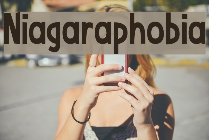 Niagaraphobia Font examples
