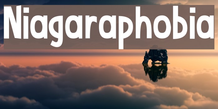 Niagaraphobia Font examples