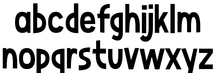 Niagaraphobia Font LOWERCASE