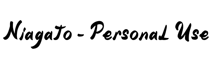 Niagato - Personal Use  フリーフォントのダウンロード