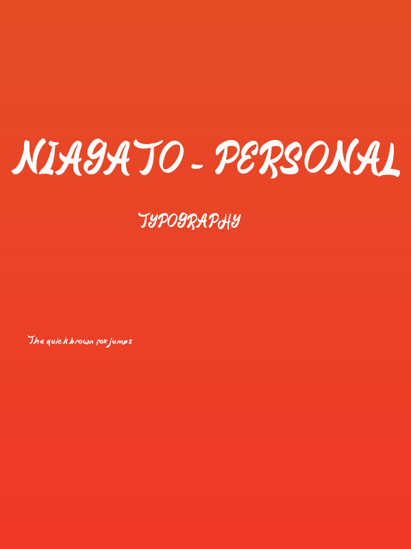 Niagato - Personal Use Poster