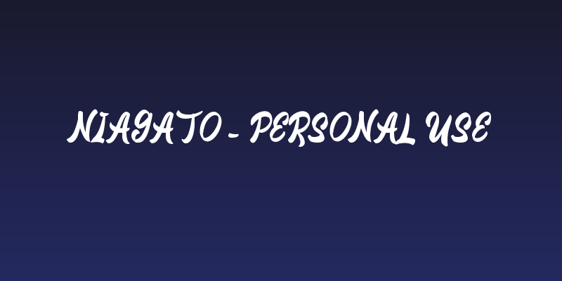 Niagato - Personal Use Social Header