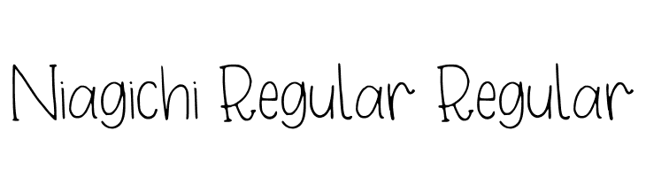 Niagichi Regular Regular  Fuentes Gratis Descargar