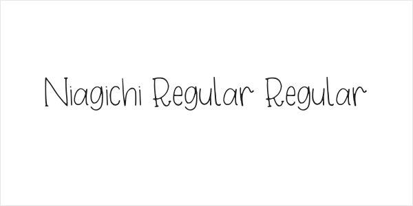 Niagichi Regular Regular Logo